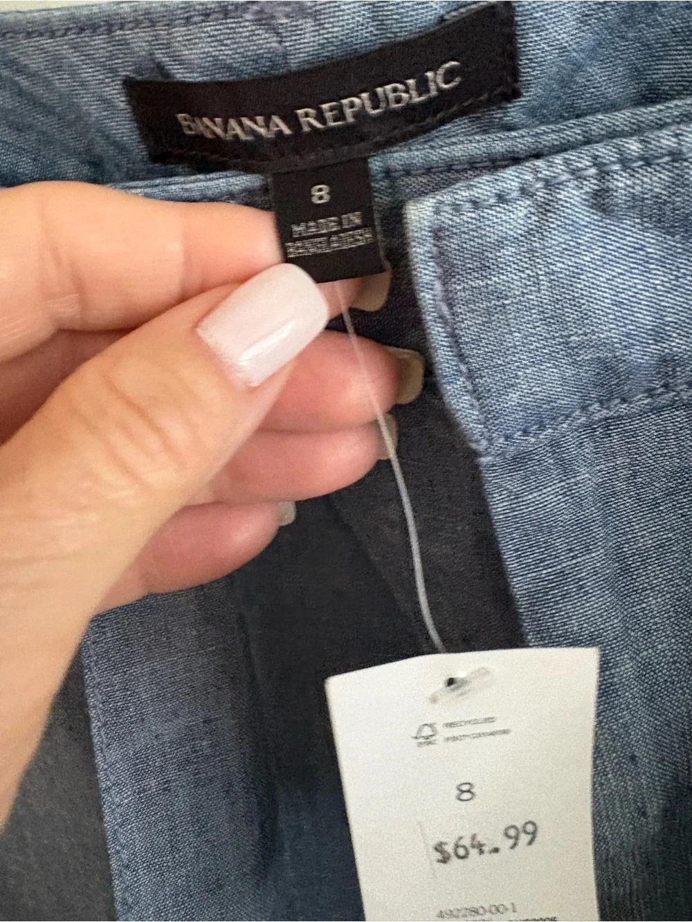 Comfort Fit Light Blue woman’s Linen-Blend Pants